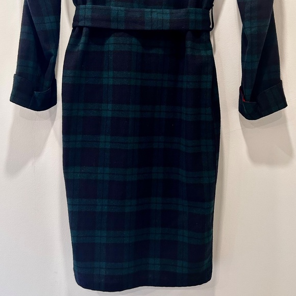 Vintage Pendleton Men's Black Watch Tartan Wool Robe - Navy/Green - Medium - USA - Picture 4 of 8